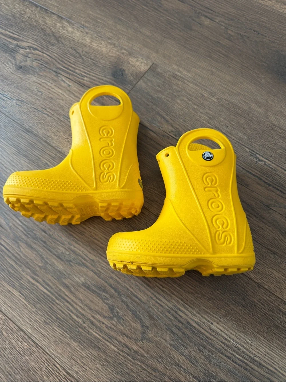 Crocs Kids' Yellow Rain Boots Size 6